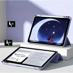 Чохол-книжка BeCover Soft Edge TPU з кріпленням Apple Pencil для Apple iPad Air 4/5 2020/2022 10.9" Purple (711701) - мініатюра 5
