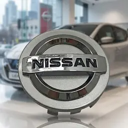 Ковпак колеса Nissan сріблястий 58x50x11 мм пластик 1 шт OEM 403428H700 (ковпачок диска)