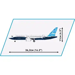 Конструктор Cobi Боінг 737-8 масштаб 1:110, 340 деталей - мініатюра 8