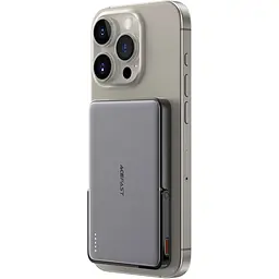 УМБ Acefast Magnetic Wireless 5000mAh 18W PD,QC3.0 USB-C In/Out,with holder, ультра тонкий M16 Black - мініатюра 6