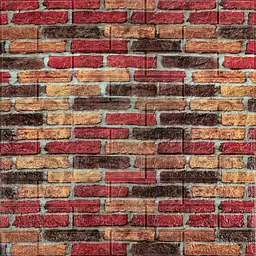 Самоклеюча декоративна 3D панель під бежево-коричневу цеглу катеринослав 700х770х5мм (047) SW-00000026 - мініатюра 1