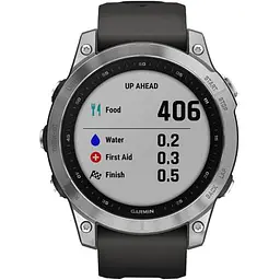 Смарт-годинник Garmin Fenix 7 Silver with Graphite Band (010-02540-00/01) - мініатюра 7