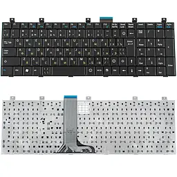 Клавіатура для ноутбука MSI (MS-163D, MS-1635, MS-1656, MS-1675, MS-1682, MS-1683, CR500, CR600, CX500, CX600, VR700, LG E500) rus, black - мініатюра 2