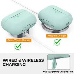 Чохол AhaStyle Colorful Silicone Case для AirPods Pro 2 Gemstone Green [CP-187-2-C-GG] [133836] - мініатюра 4