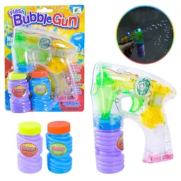 Пістолет для видування мильних бульбашок зі світловими ефектами Flash Bubble Gun (09998A)
