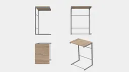 Столик Террі Ferrum-decor 650x440x330 Сірий метал ДСП Дуб Сонома 16 мм (FRD-104665) - мініатюра 8
