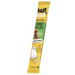 Ласощі для котів Half & Half у формі м'ясних паличок з індичкою 5 г