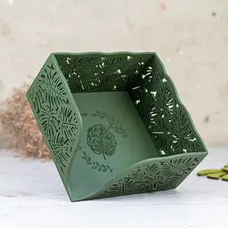 Дерев'яна серветниця VANZA MONSTERA BOX - мініатюра 6