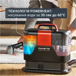 Пилосос Rowenta миючий Clean It Hot & Cold, 1150 Вт чорно-червоний (IN7020F0) - мініатюра 13