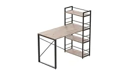 Письмовий стіл Ferrum-decor Серії Конект з етажеркою 75x120x60 чорний ДСП Дуб Сан-Марино 16мм (FRD-104220) - мініатюра 6