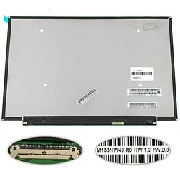 Матриця 13.3" M133NW4J R0 1920х1080, 30pineDP, 300cd/m2 100% sRGB, LED, SLIM без вушок та планок, матова, роз'єм праворуч внизу для ноутбука