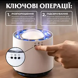 Зволожувач повітря з RGB-підсвічуванням і синхронізацією з музикою 800 мл Happy Life HPKP6262 - мініатюра 6
