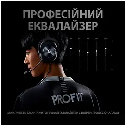 Навушники Logitech G PRO X Gaming Headset + Stand USB Black (991-000358) - мініатюра 12