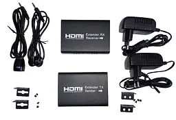 Активный удлинитель по витой паре HDMI Extender Atcom HDMI-Ethernet with IR 120m - мініатюра 1
