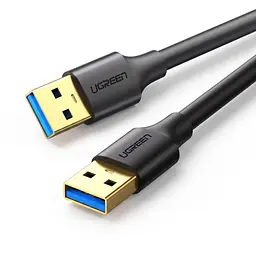 Кабель UGREEN US128 USB 3.0 USB-A - USB-A 0,5 м чорний (10369)