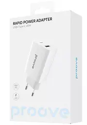 Зарядний пристрій Proove Rapid 20W (Type-C + USB) white (WCRP20110002) - мініатюра 5