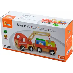 Дерев'яна іграшкова машинка Viga Toys Автокран (50690) - мініатюра 4
