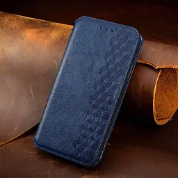 Чохол-книжка GETMAN Cubic Cover Case для Xiaomi Redmi Note 11/11S Blue [85614] - мініатюра 4