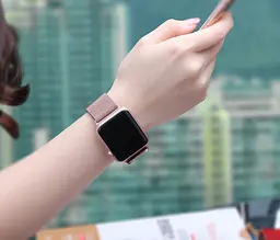 Міланський сітчастий ремінець Primo для Apple Watch 42 мм, 44 мм, 45 мм Rose Gold - мініатюра 4