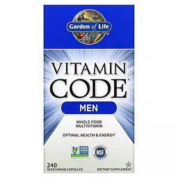 Мультивітаміни для чоловіків з цілісних продуктів Garden of Life Vitamin Code Whole Food Multivitamin for Men 240 вегетаріанських капсул - мініатюра 2