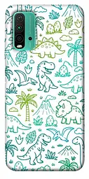 TPU чохол Demsky Dino pattern для Xiaomi Redmi Note 9 4G / Redmi 9 Power / Redmi 9T