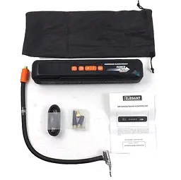 Автомобільний компресор Бездротовий Force PLUS Повербанк 12V 6000 mAh 10Атм 4-режиму LED USB 5V-2.4A (EL100 015) - мініатюра 2