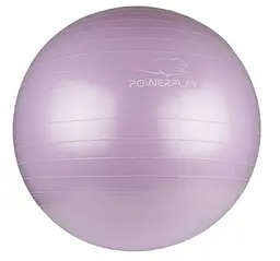 М'яч для фітнесу (фітбол) PowerPlay 4001 Ø65 cm Gymball Ліловий + помпа (PP_4001_65_Lilac) - мініатюра 2