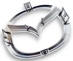 Емблема грат Mazda 110х140 мм Хром 6 кліпс (OEM: C23551731, KDY551741) - мініатюра 2