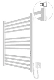 Електрична рушникосушарка HF London 770x530 white matte 6.1.0102.06.WM, Білий матовий, універсальне (коннектор), Електронний