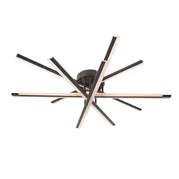 Люстра стельова Brille в спальню LED 60W NW BK (BL-739C/7) - мініатюра 6