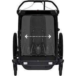 Дитяча коляска Thule Chariot Sport 2 Double (Black) (TH 10201031) - мініатюра 4