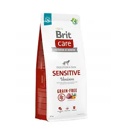 Сухий корм Brit Care Dog Grain-free Sensitive для собак з чутливим травленням, беззерновий з олениною 12 кг (арт.172210/559138)