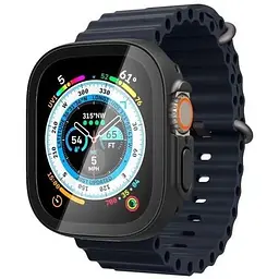 Захисний чохол зі склом Spigen Thin Fit 360 Black для Apple Watch Ultra/Ultra 2 49mm (ACS05558) - мініатюра 2
