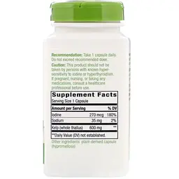 Ламінарія Nature's Way Kelp 600 мг 180 капсул (NWY14508) - мініатюра 2
