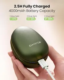Магнітні електрогрілки Gaiatop у формі авокадо для рук, 4000 мАг, 2 шт - мініатюра 3