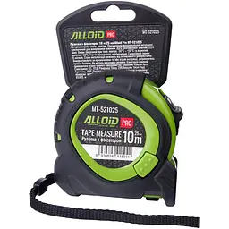 Рулетка з фіксатором Alloid Pro 10 м 25 мм (MT-521025)
