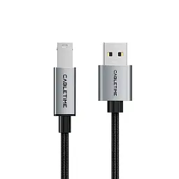 Кабель для принтера USB 2.0 AM/BM 2.0m Cabletime (CA915217) - мініатюра 2