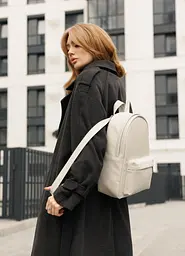Жіночий рюкзак Sambag Brix Classic сірий 35 х 25 х 12 см (14511030) - мініатюра 2
