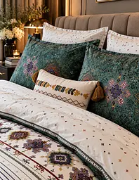 Комплект постільної білизни євро SAREV purple pattern 200×220 см, фланель TC303376404 - мініатюра 2