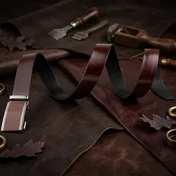 Ремінь чоловічий з коричневою вставкою на пряжці 20286 Vintage коричневий 105-120 см - мініатюра 4