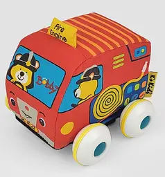Іграшка Ks Kids Машинки Pull-back (шкільний автобус і пожежна машина) (6892322) - мініатюра 2