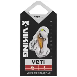 Балансир Viking Fishing Yeti Ice Jig 20mm 3.0g #25 Ayu - миниатюра 2