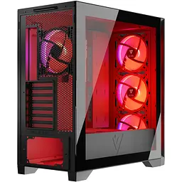 Корпус Modecom VOLCANO EXPANSE S ARGB 4x140mm fans MIDI USB 3.0x2+TYPE-C ЧОРНИЙ без Блок живлення ATX - мініатюра 3