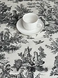 Скатертина столова Ecotton DUCK 170х220 см водовідштовхувальна Italiano сірий (30497 Grey) (25005)