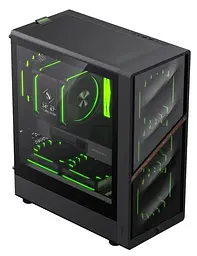 Корпус GameMax Aeris 330 M Tempered Glass без БЖ Black (AERIS 330 MB) - мініатюра 5