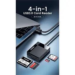 Кардрiдер Ugreen CR125 USB 3.0 Black (30333) - мініатюра 8