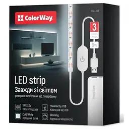 Світлодіодна стрічка ColorWay LED 3м з живленням від USB (CW-LD03)