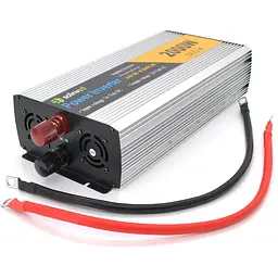 Інвертор напруги Solinved Sol-Yb24-2000M, 24V/220V, 2000W з апроксимованою синусоїдою, 2Shuko, USB, клемні дроти, Q5 - мініатюра 2