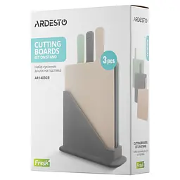 Набір кухонних дощок на підставці Ardesto Fresh 24.1 x 7.9 x 33 см (AR1403GB) - мініатюра 8