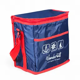 Термосумка 24x16x25 см Stenson Wanderlust R28803 10 л охолодження та збереження температури Синій